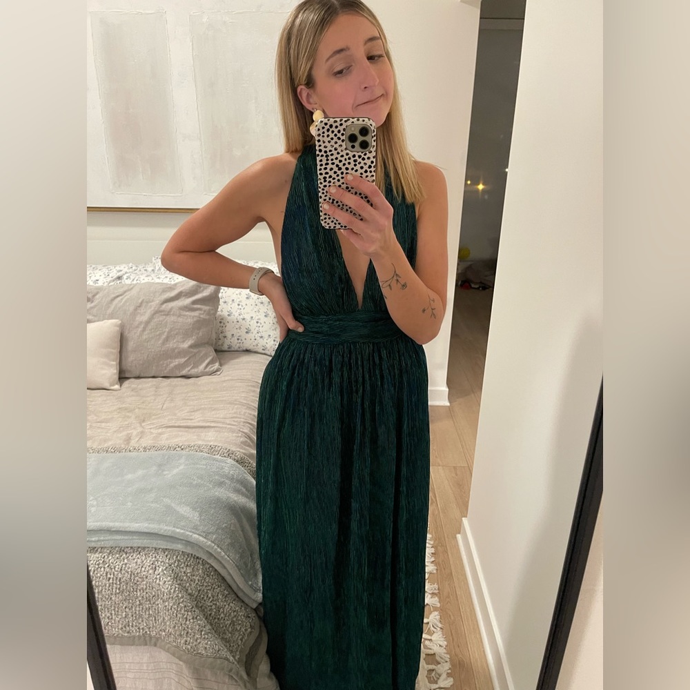 Worn once, metallic maxi dress